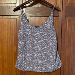 Banana Republic Factory Strappy Floral Camisole “Deep Pacific”